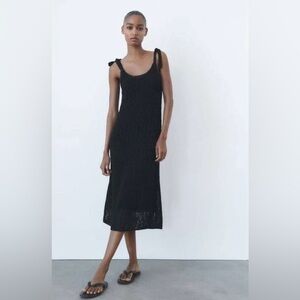 NWT Zara Knotted Strapped Dress